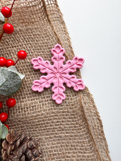 Scandinavian Folk Christmas Ornament Clay Cutters | Snowflake | Ornament