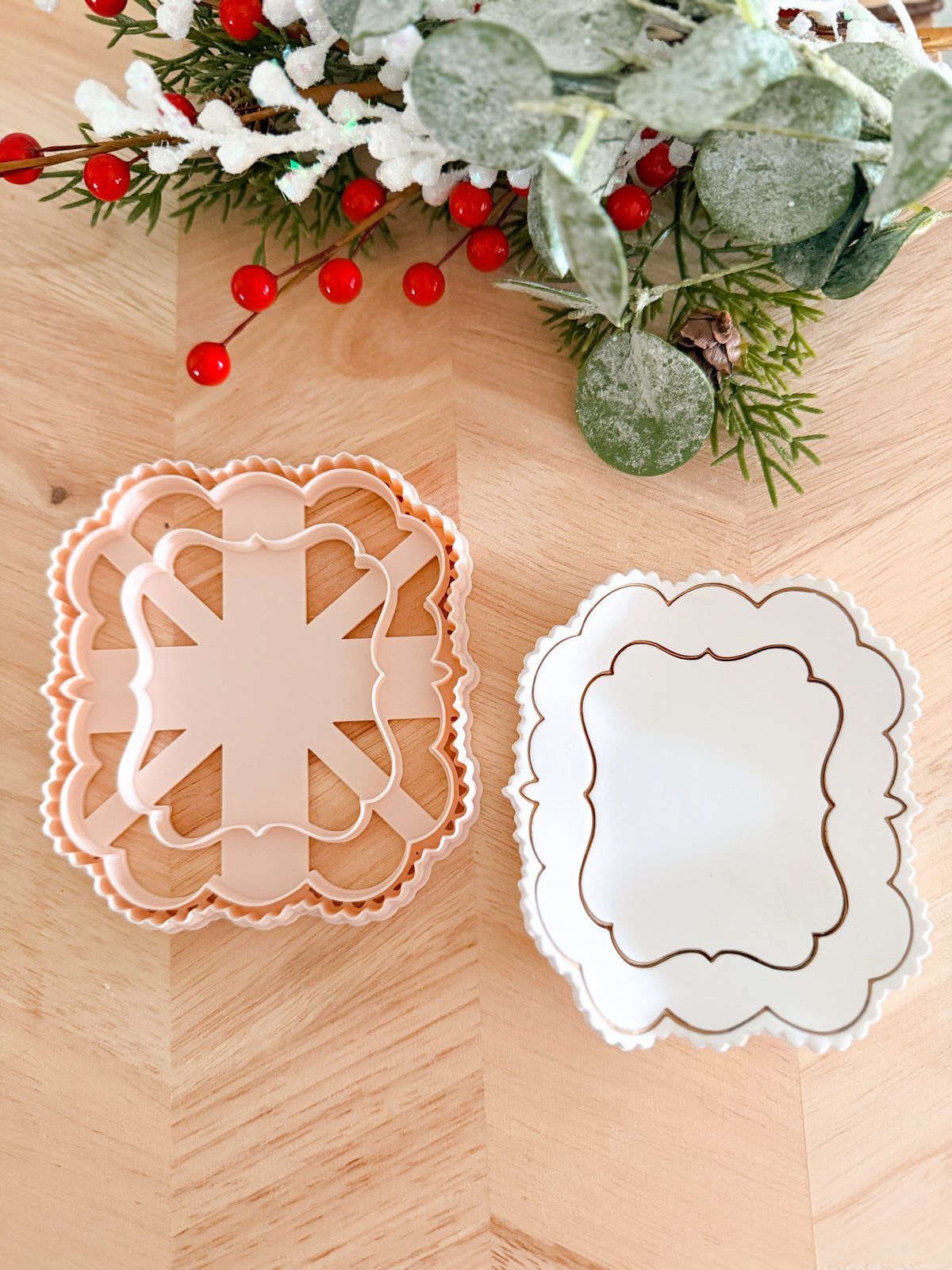 SCALLOPED TRINKET DISH CUTTERS | COQUETTE | POLYMER CLAY CUTTER