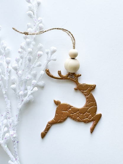 REINDEER JUMPING ORNAMENT | CLAY CUTTER