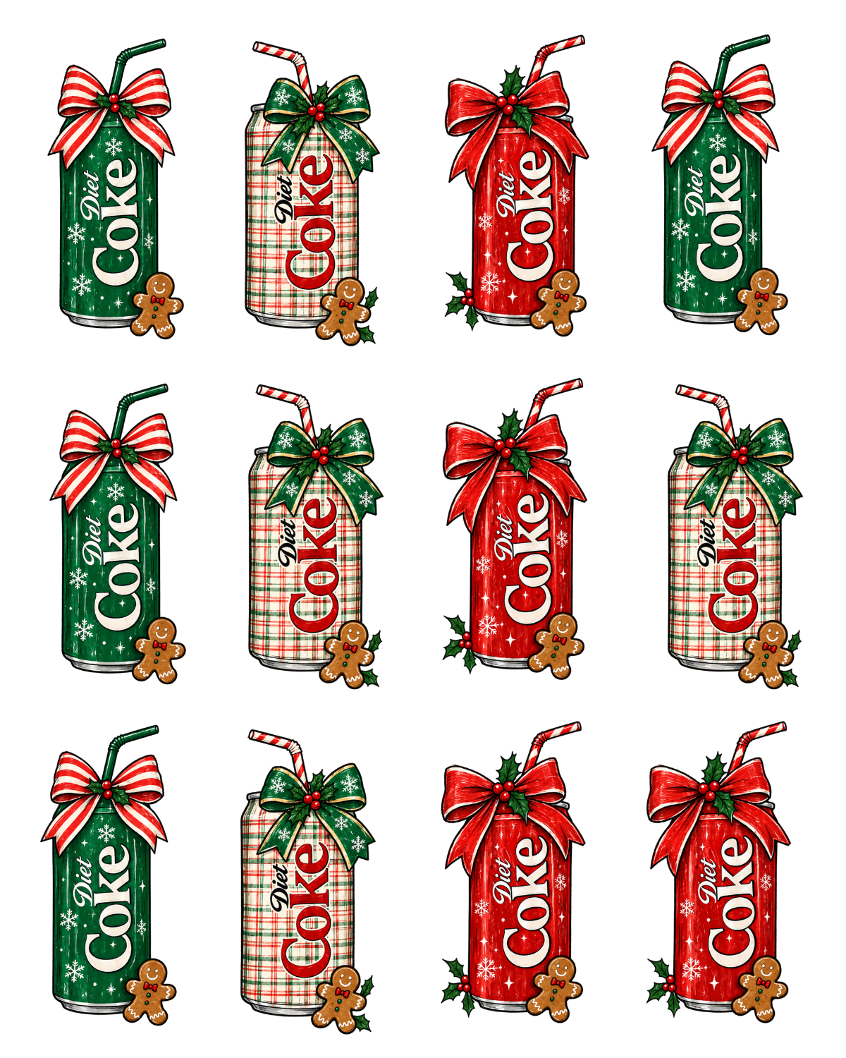 DIET COKE HOLIDAY EARRING TRANSFER PAPER CUTTER BUNDLE | CLAY CUTTER & TRANSFER PAPER FOR POLYMER CLAY