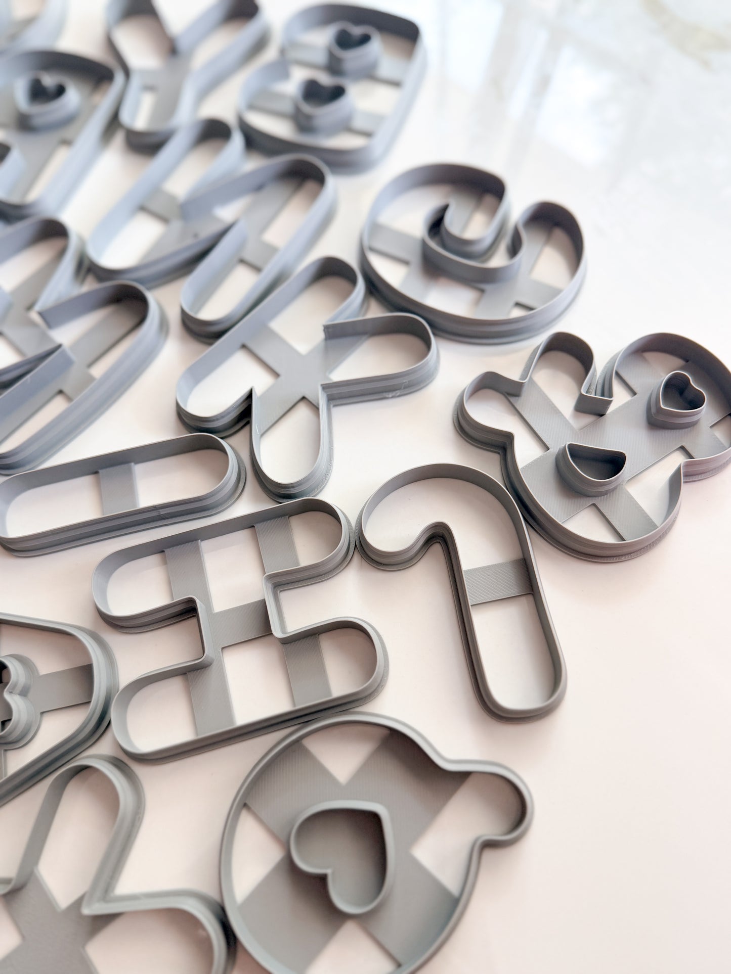 LARGE HEART BUBBLE LETTERS | ALPHABET | POLYMER CLAY CUTTERS