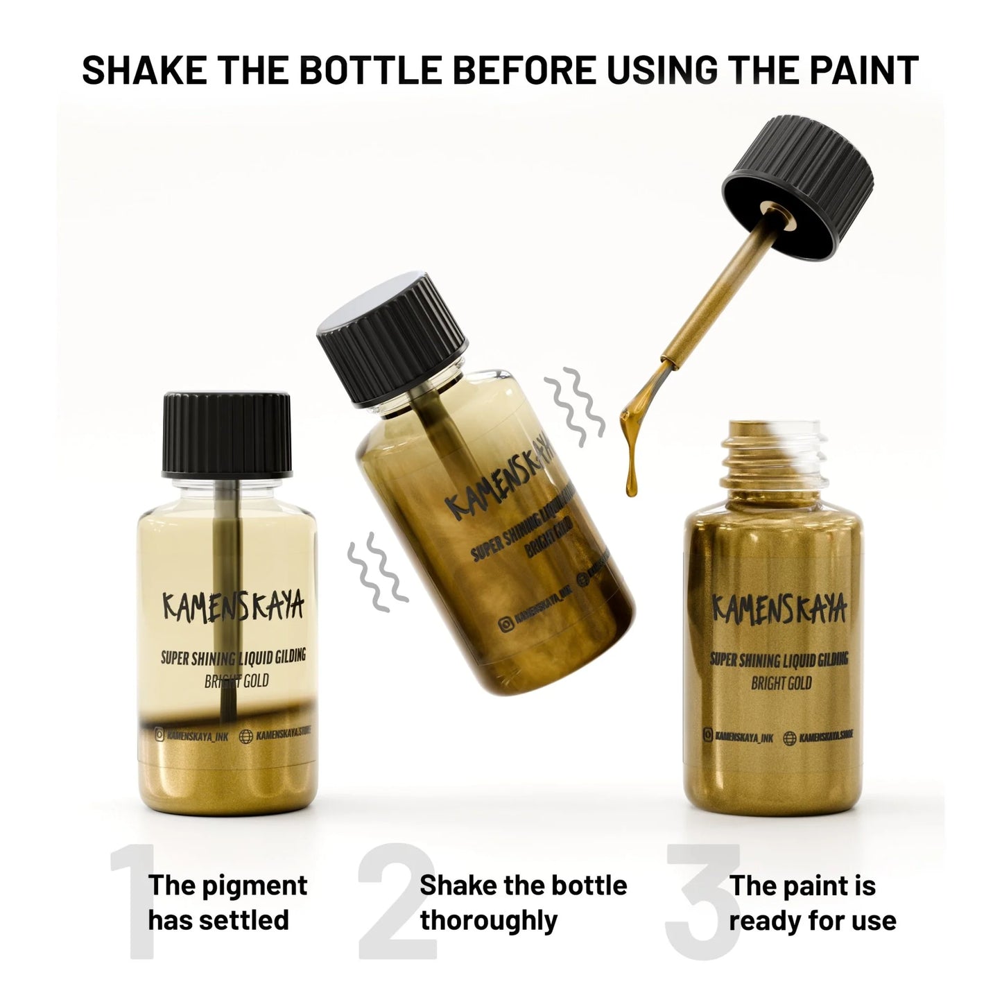 LIQUID GILDING | BRIGHT GOLD | KAMENSKAYA INK