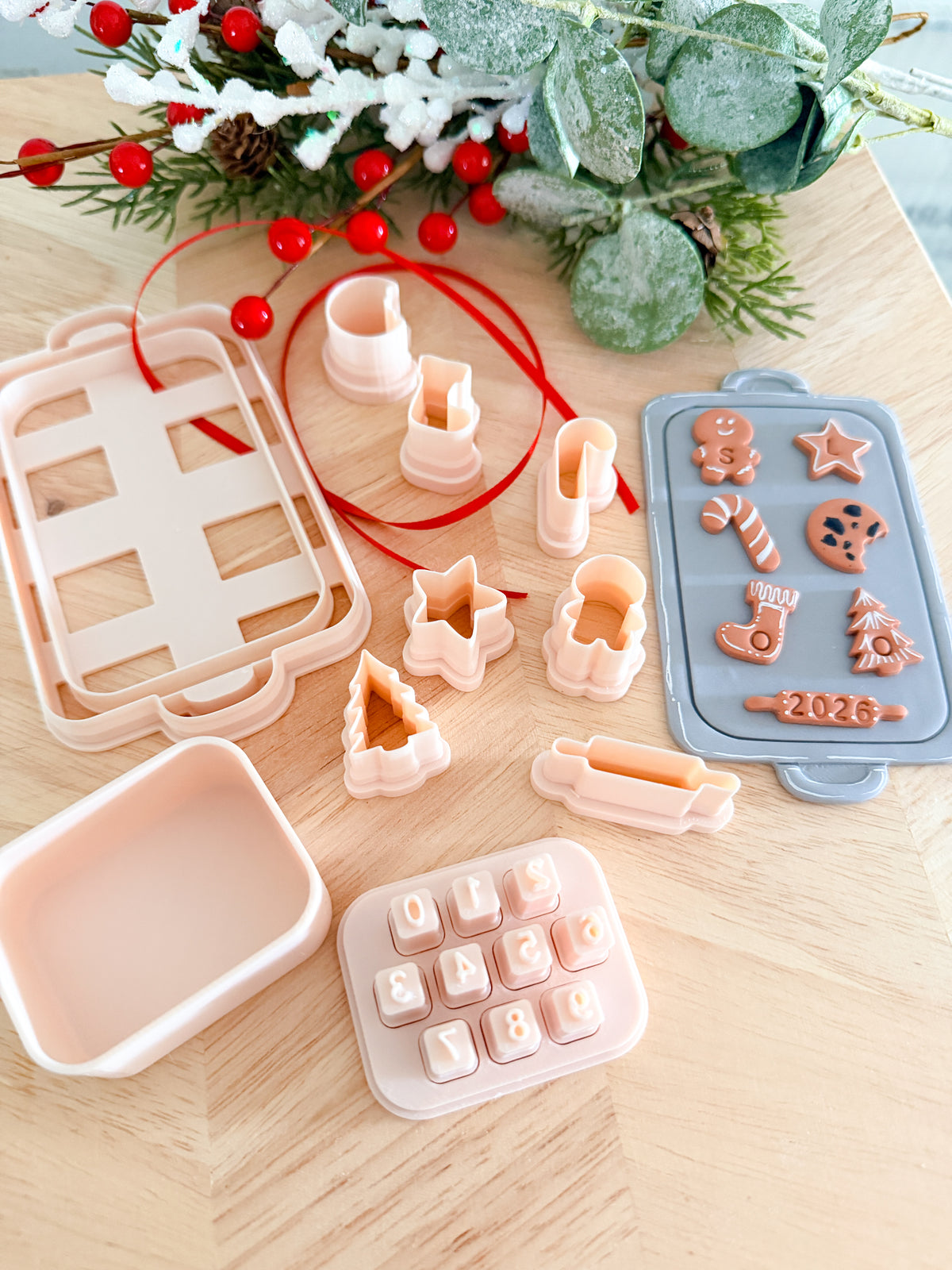 COOKIE SHEET & CHARM ORNAMENT BUNDLE | CLAY CUTTER