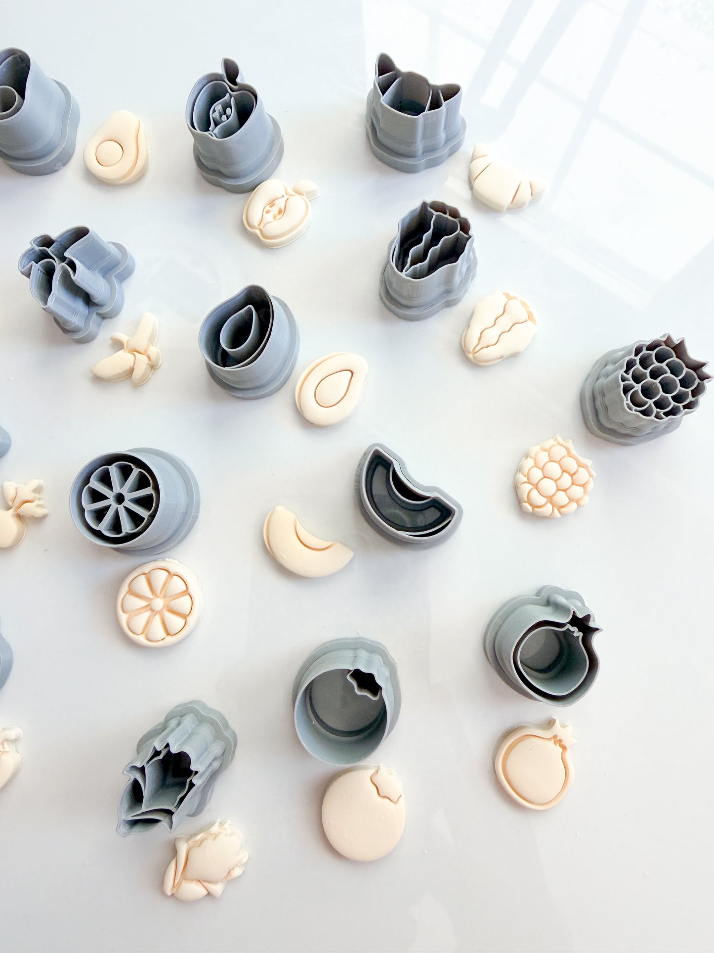 FRUIT & VEGGIES CHARM CUTTERS | CLAY CUTTERS | POLYMER CLAY CUTTERS