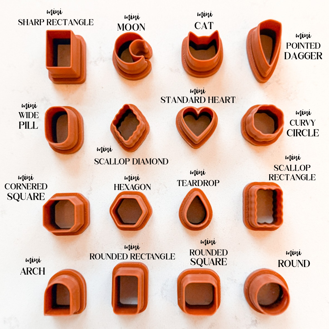 MINI CHARM CUTTERS | CLAY CUTTERS | POLYMER CLAY CUTTERS