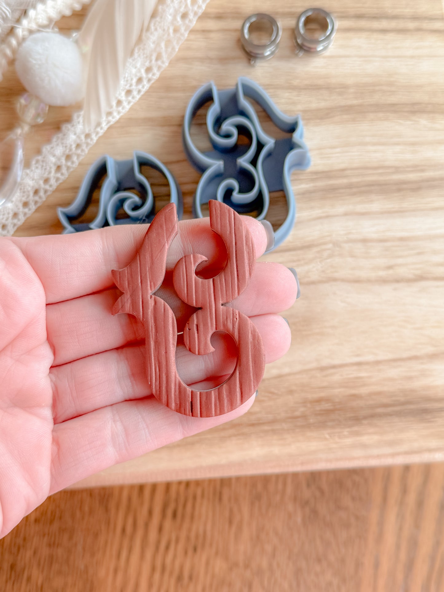 DOUBLE SWIRL | GAUGED HANGER | CLAY CUTTER  SET