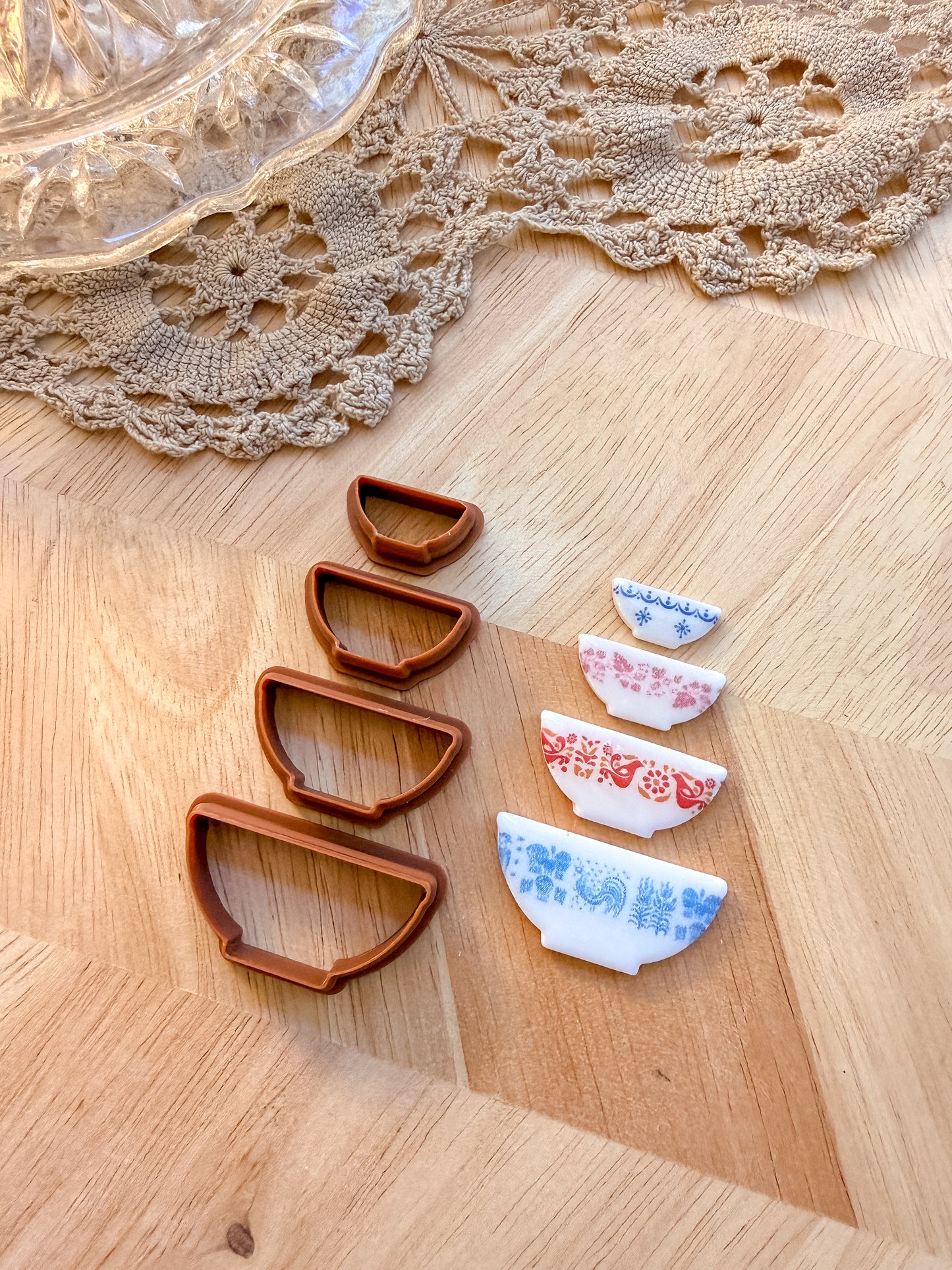 PYREX BOWL SETS | VINTAGE KITCHEN | POLYMER CLAY CUTTERS