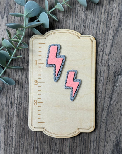 Lightning Bolt | Faux Turquoise | Country Western Clay Cutters