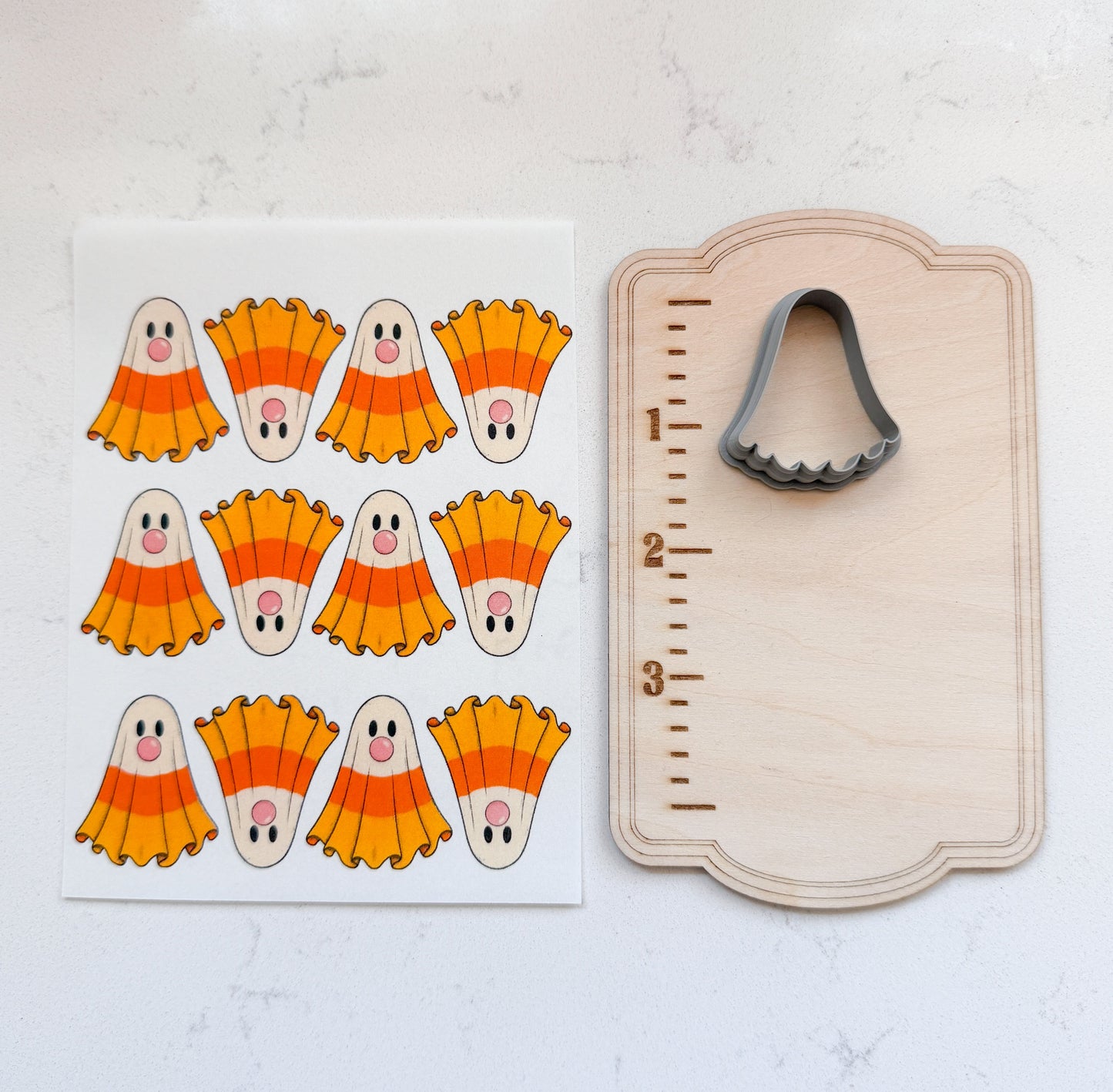 PCC 248 GHOST TRANSFER CUTTER BUNDLES | TRANSFER PAPER FOR POLYMER CLAY