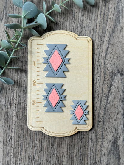 Aztec Diamond Stone | Faux Turquoise | Country Western Clay Cutters