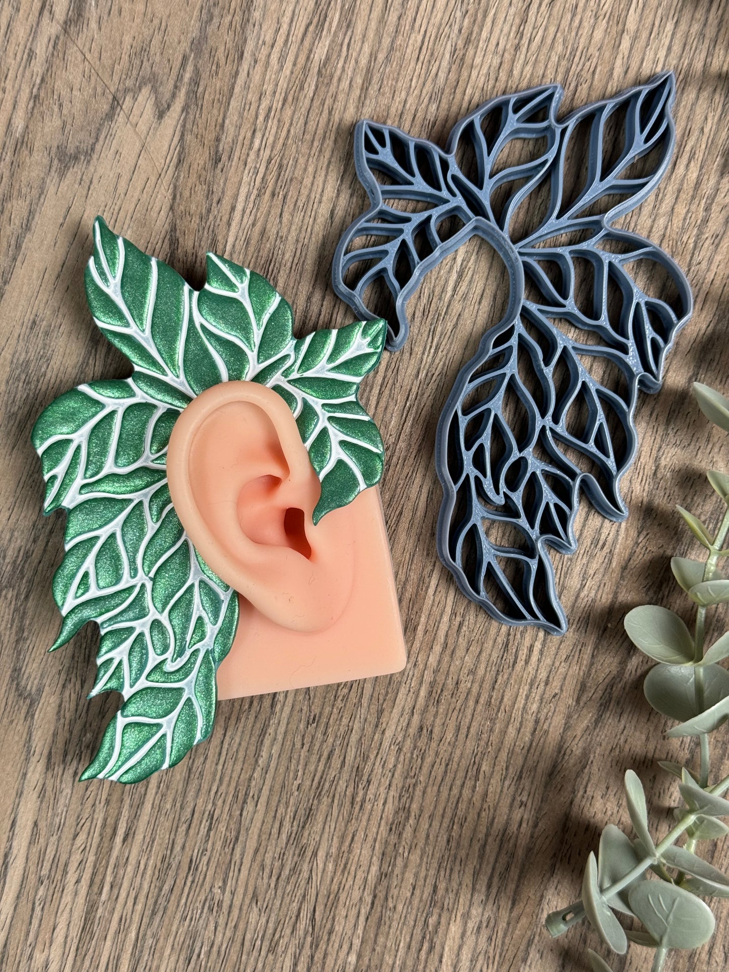 FOREST ELF | LEAVES | EARCUFF | FANTASY | CLAY CUTTER