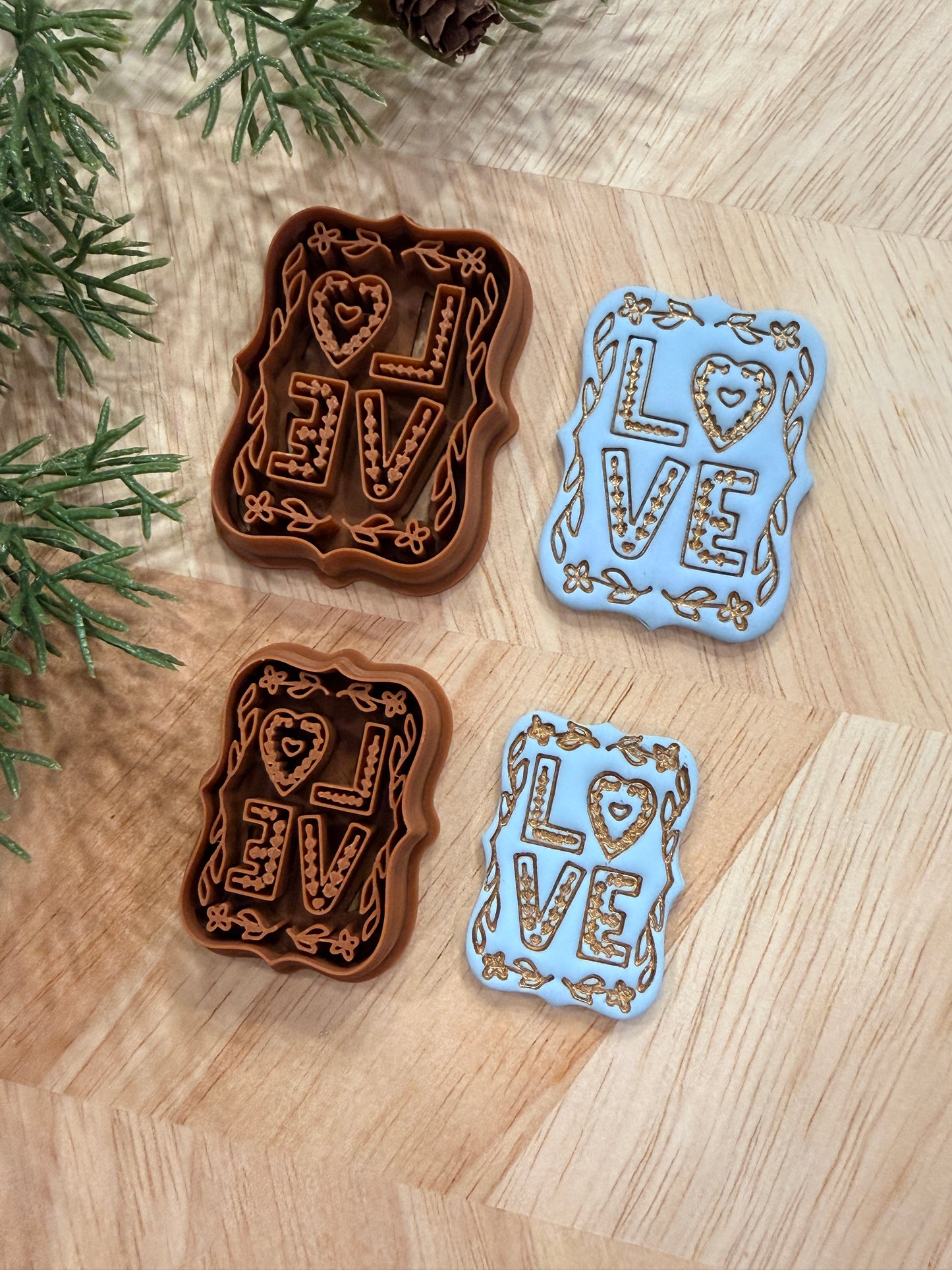 LOVE STACK CLAY CUTTER | VALENTINES HOLIDAY | POLYMER CLAY CUTTER