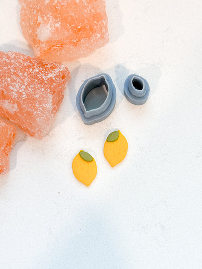 LEMON STUD SET | SUMMER | FRUIT | CLAY CUTTERS