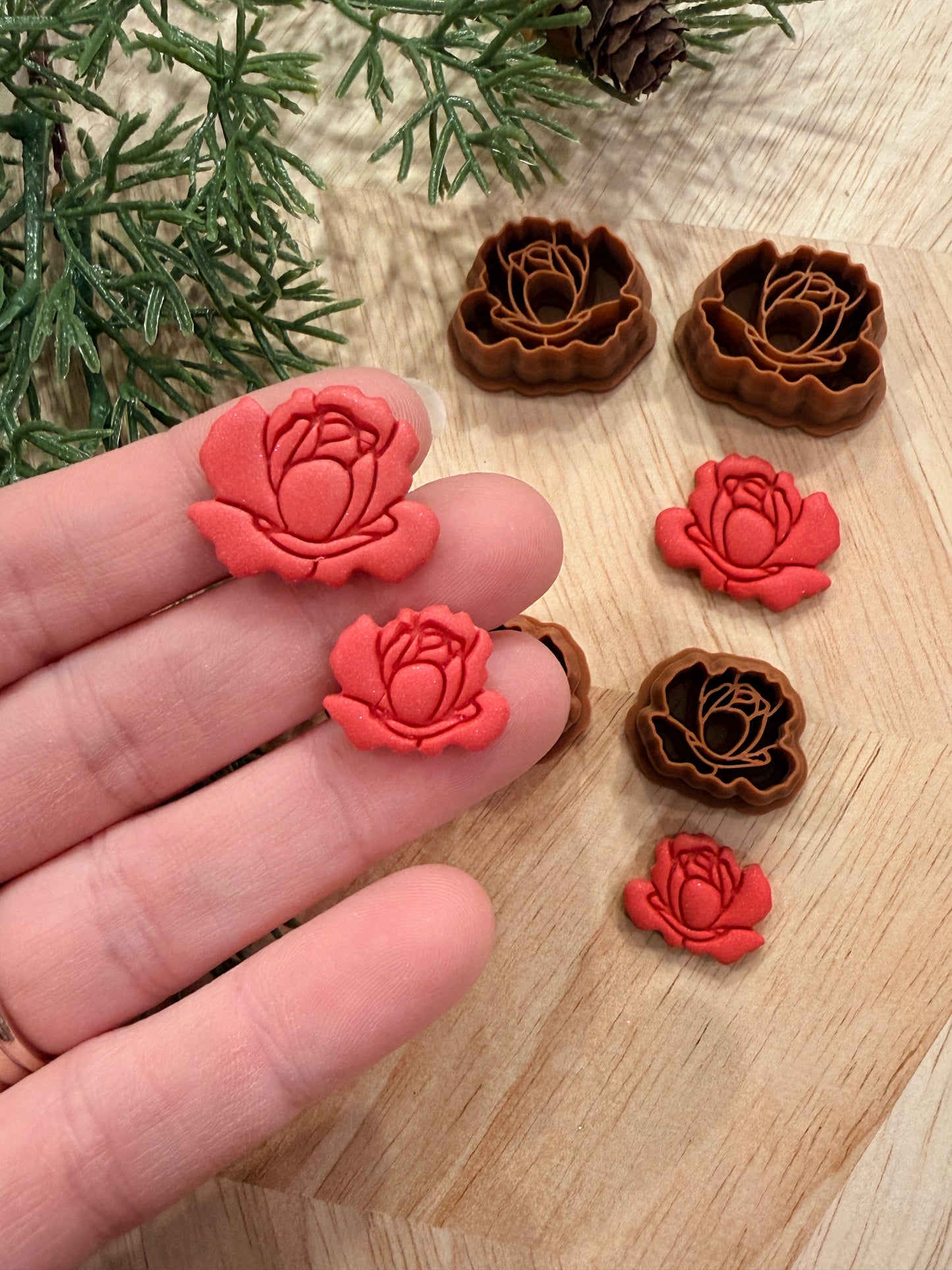 ROSE CLAY CUTTER | VALENTINES HOLIDAY | POLYMER CLAY CUTTER