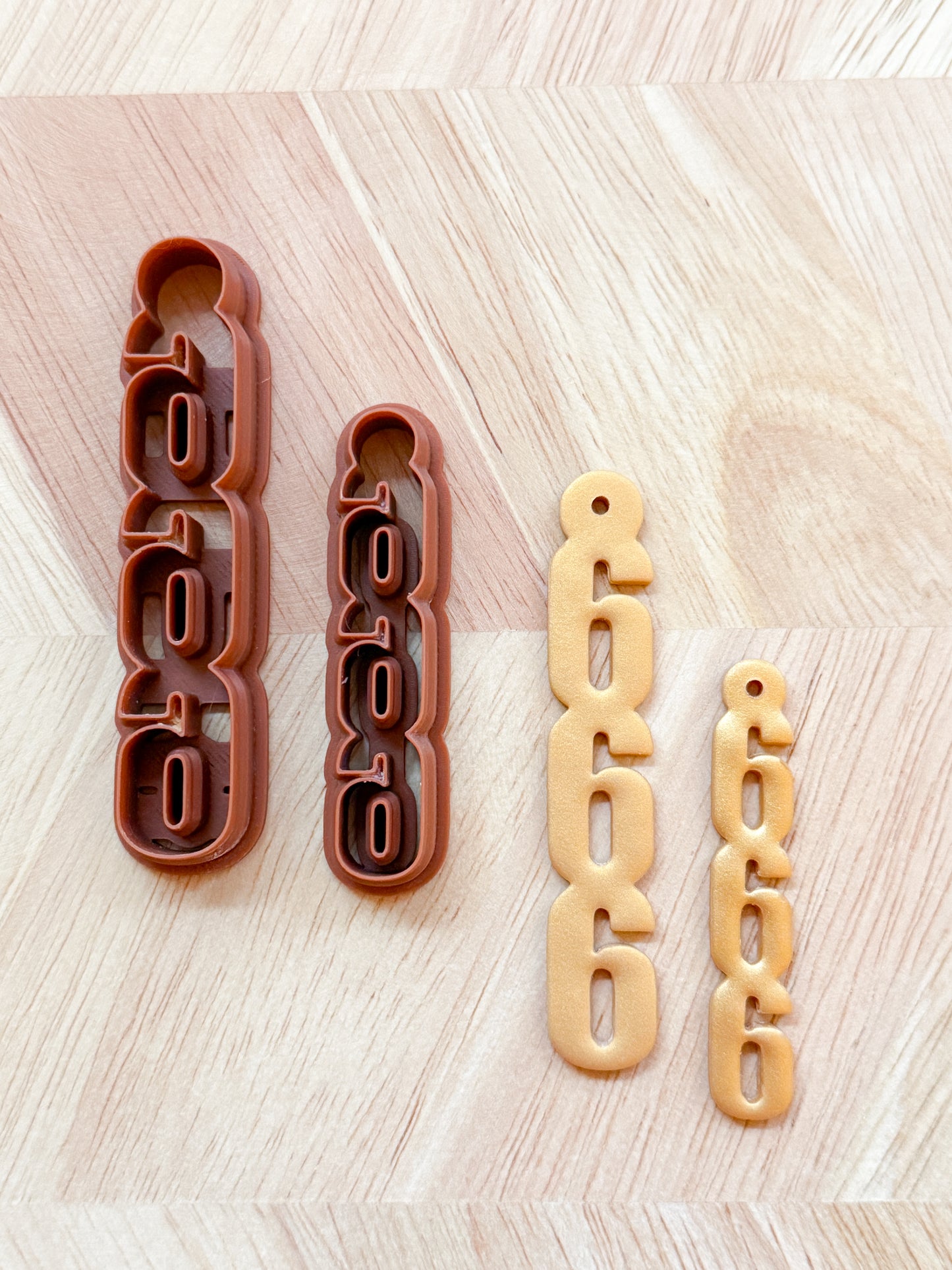 666 ANGEL NUMBERS EARRING & KEYCHAIN | SPIRITUAL MEANING | POLYMER CLAY CUTTERS