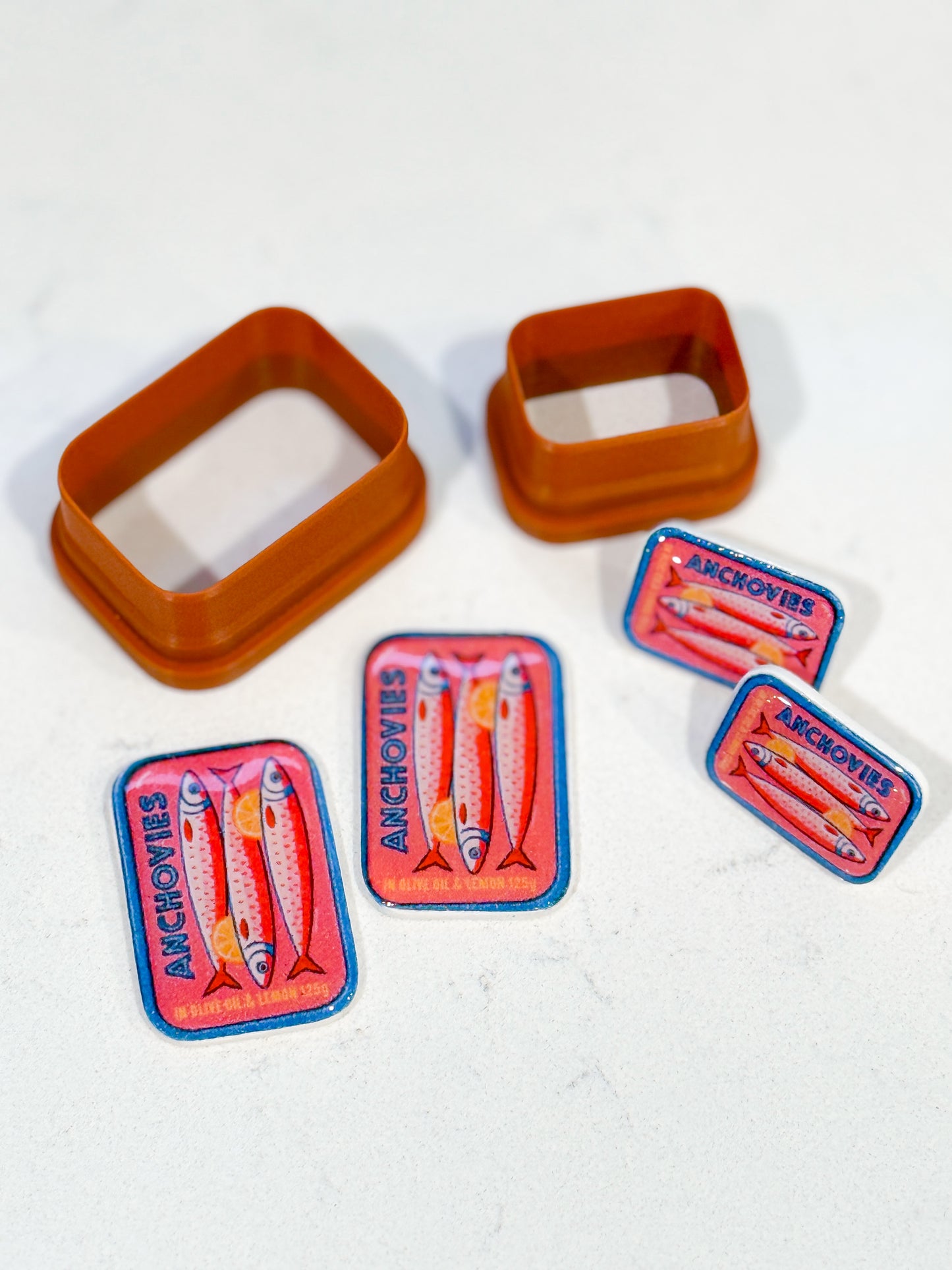 SARDINE "A" TRANSFER PAPER & CUTTER | MATCHING CUTTERS | POLYMER CLAY CUTTERS