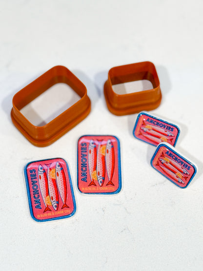 SARDINE "A" TRANSFER PAPER & CUTTER | MATCHING CUTTERS | POLYMER CLAY CUTTERS