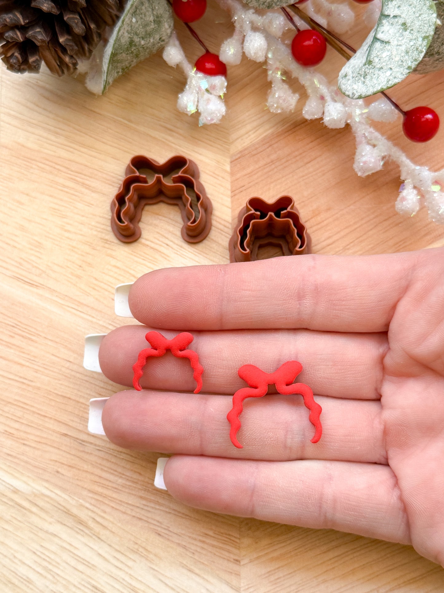FLOWY BOW ADD-ON | CHRISTMAS HOLIDAY | CLAY CUTTER