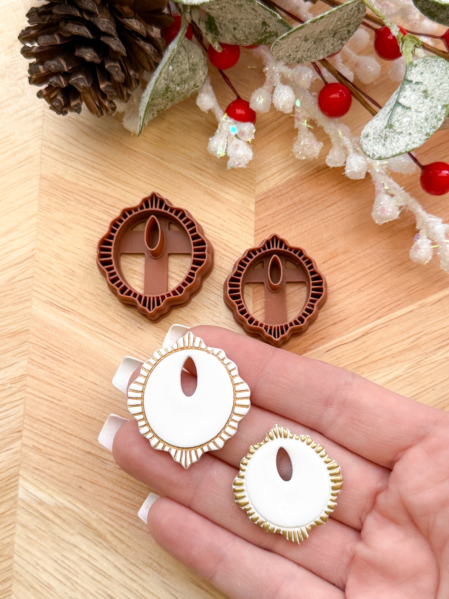 BURST FRAME CHARM | CHRISTMAS HOLIDAY | CLAY CUTTER