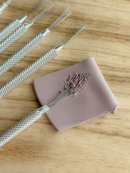 NEEDLE FEATHER WIRE SCRAPING TOOL | CLAY DETAIL TOOL