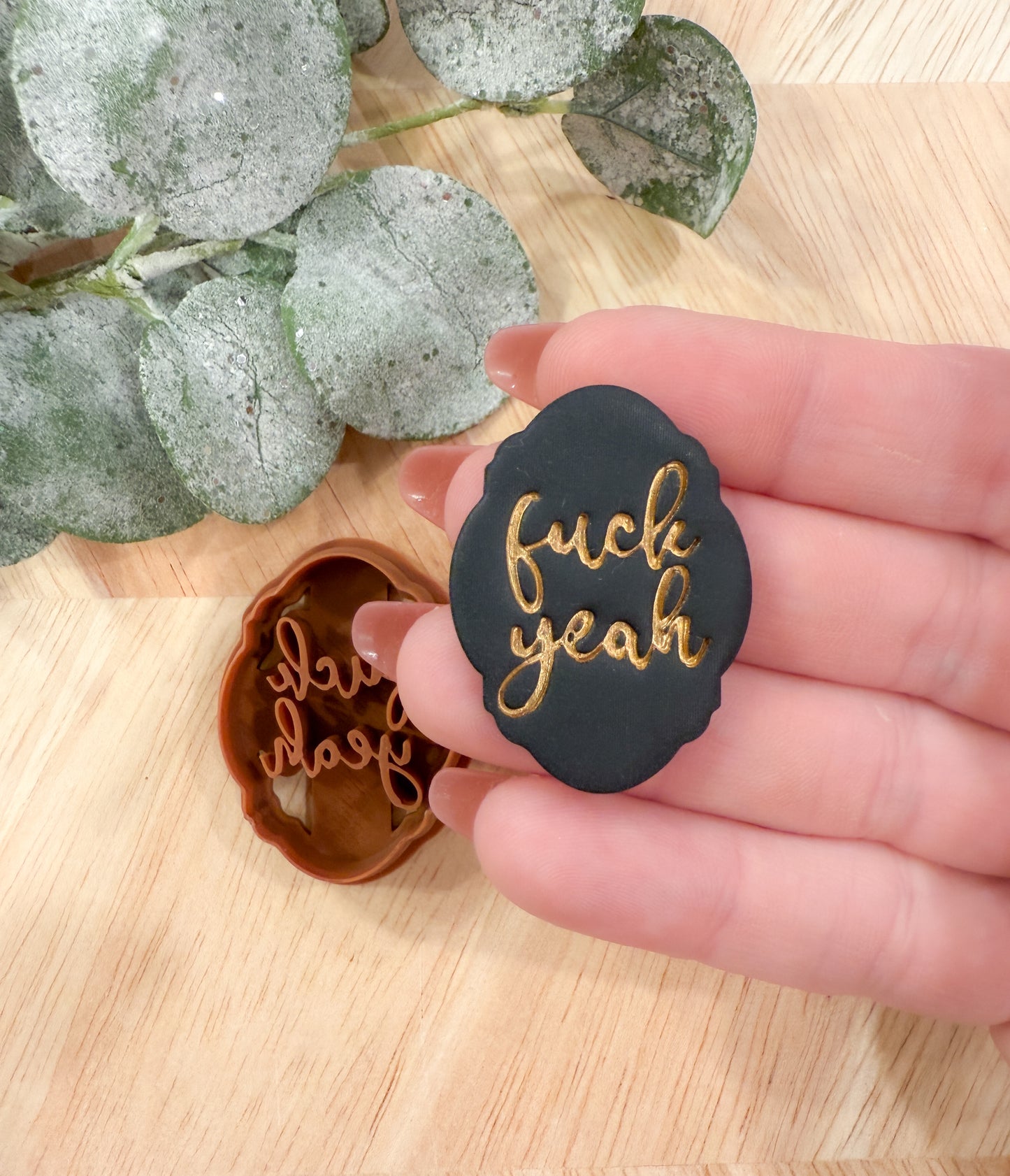 F*CK YEAH FRAMED | BAD WORDS | INAPPROPRIATE SAYINGS | CLAY CUTTER