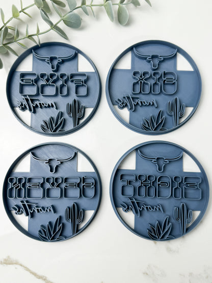 Country Western Baby Milestone | Disk Clay Cutters