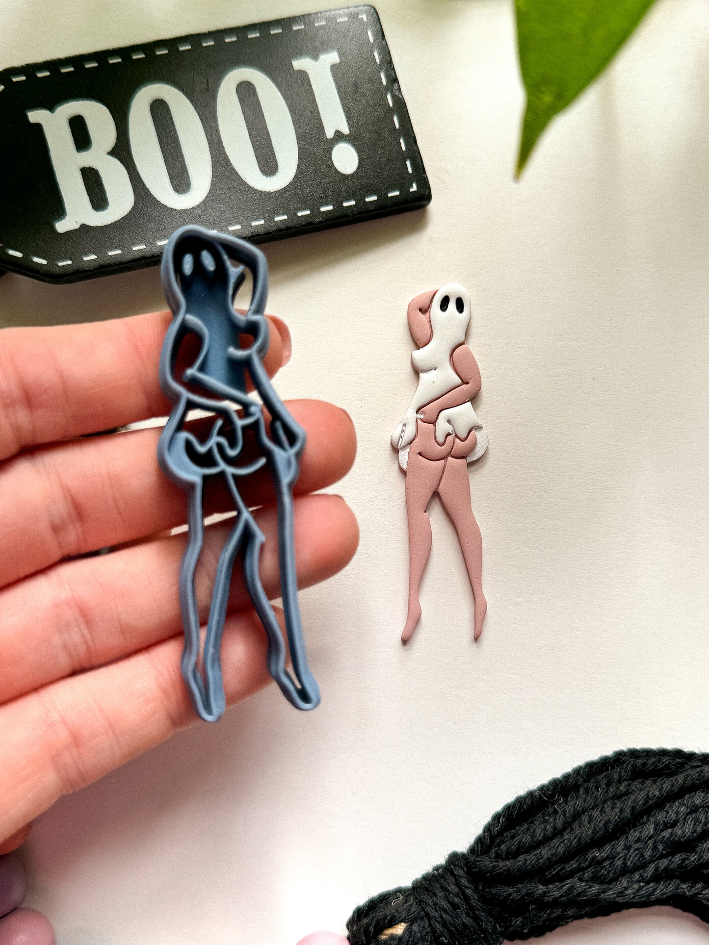 BOOOOOTY GHOST PIN UP GIRL | HALLOWEEN | CLAY CUTTERS