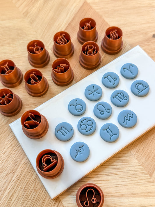 ZODIAC CUTTER SET | ASTROLOGY | POLYMER CLAY CUTTERS