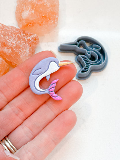 NARWHAL WHALE | SUMMER | SEALIFE ANIMAL | CLAY CUTTERS