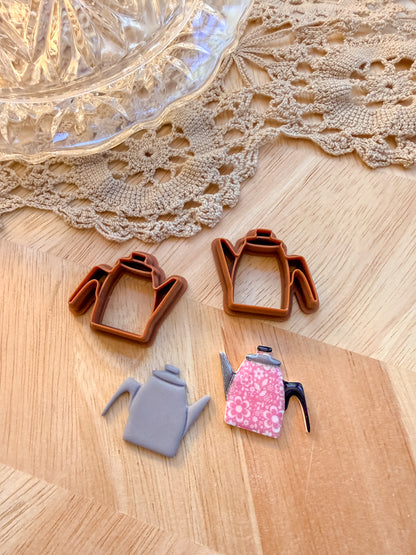 METAL TEAPOT | VINTAGE KITCHEN | POLYMER CLAY CUTTERS