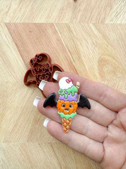 SPOOKY ICE CREAM CONE | HALLOWEEN 2025 | CLAY CUTTERS