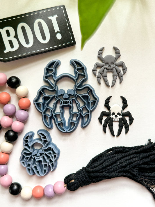 SKULL SPIDER | HALLOWEEN | CLAY CUTTERS