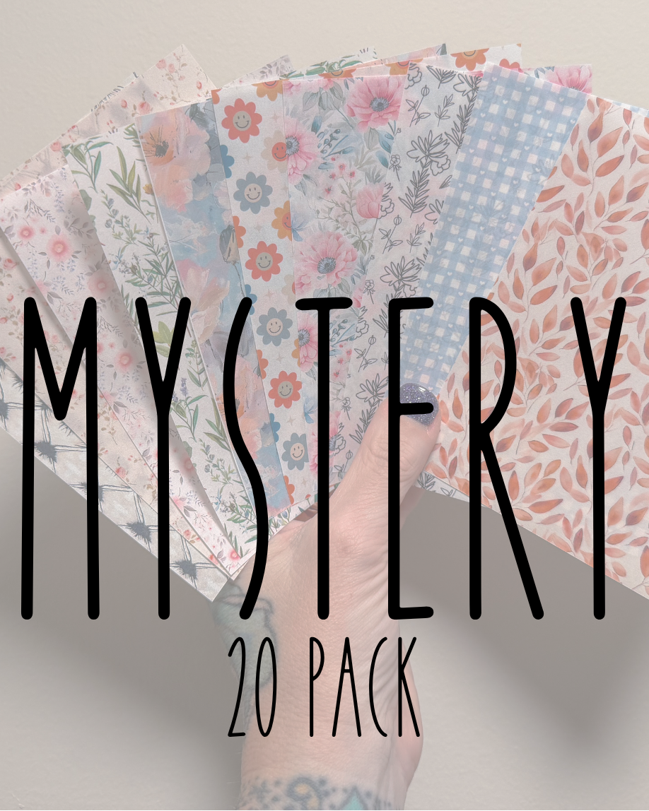 MYSTERY TRANSFER PAPER 20 PACK | TRANSFER PAPER FOR POLYMER CLAY