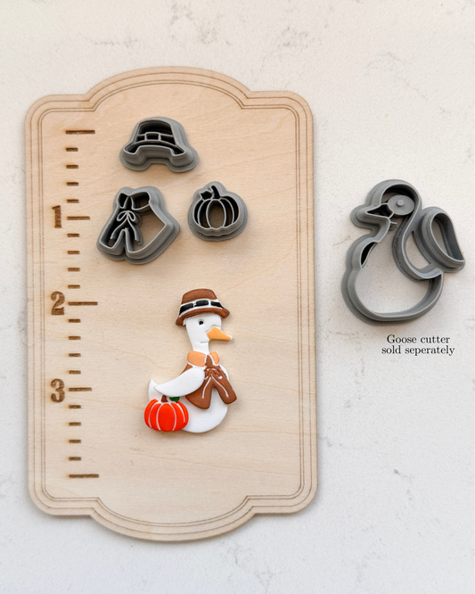 PORCH GOOSE PILGRIM PUMPKIN OUTFIT | POLYMER CLAY CUTTERS