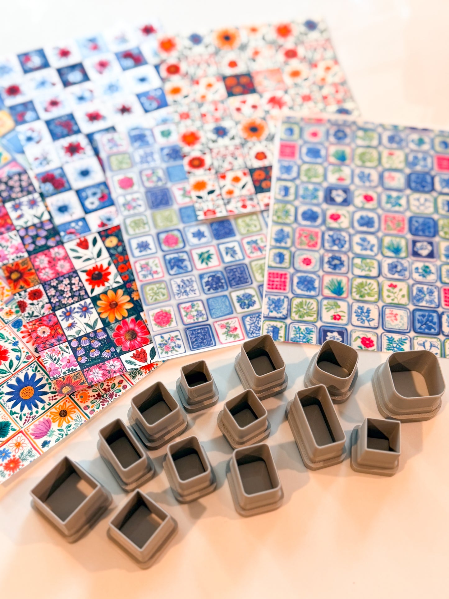 SQUARE CUTTER BUNDLE | CLAY CUTTERS | POLYMER CLAY CUTTERS