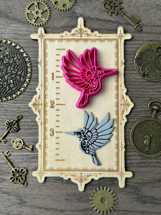 Steampunk Hummingbird Clay Cutter