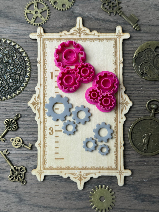 Steampunk Cog Gears Clay Cutter