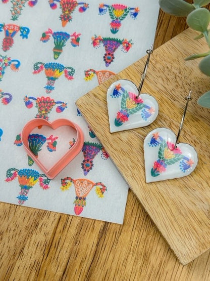 Uterus Transfer Paper & Heart Cutter