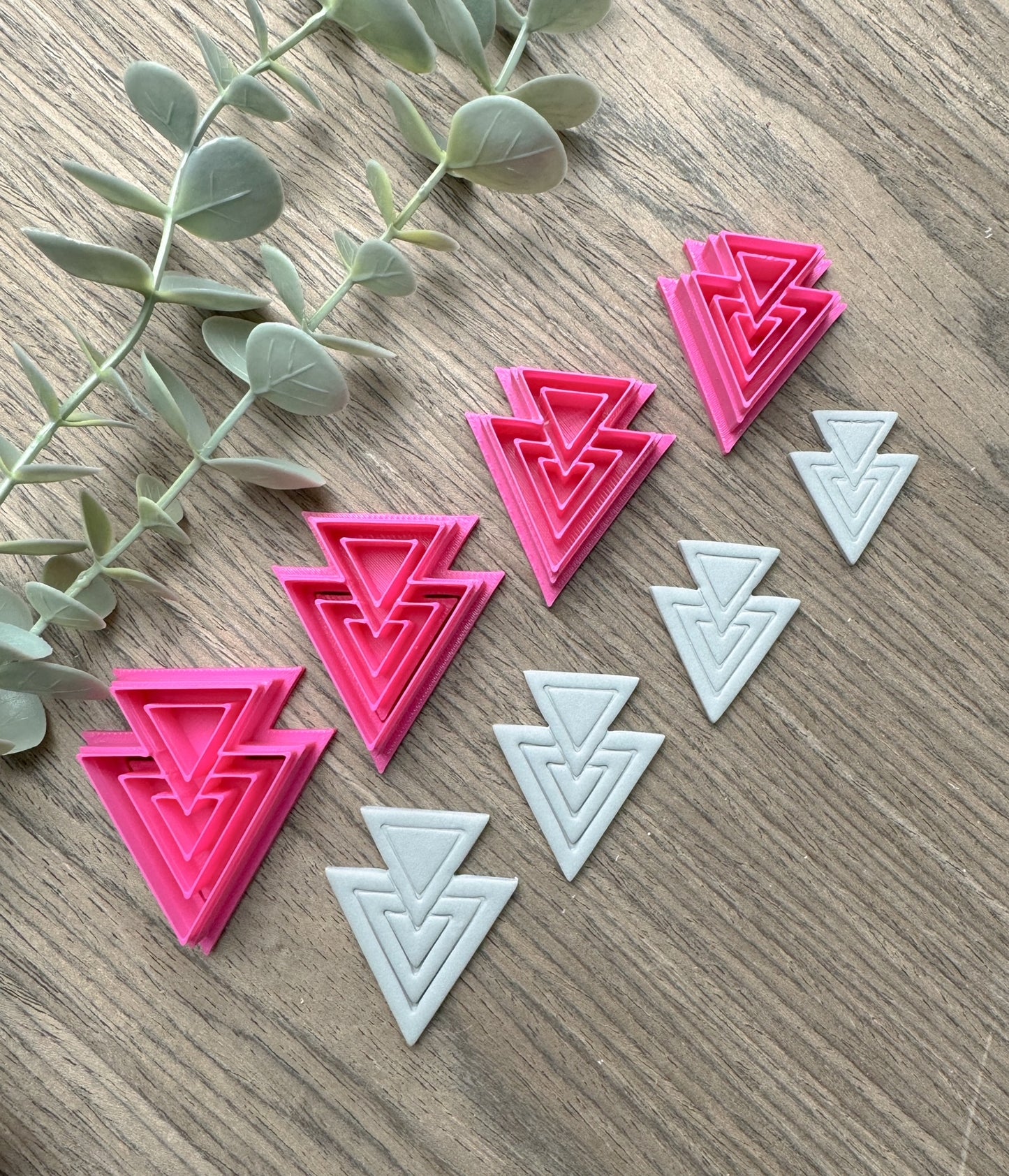 TRIANGLE ART DECO CLAY CUTTERS