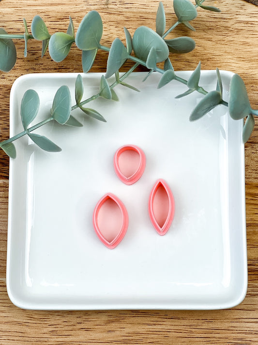 Raindrop Trio Statement Clay Cutter Set