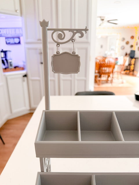 MODSHELF | TAVERN SIGN POST ASSEMBLY | COMPONENTS | CUSTOM MODULAR CHARM BAR DISPLAY