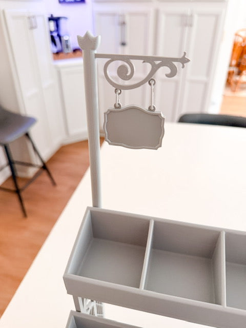 MODSHELF | TAVERN SIGN POST ASSEMBLY | COMPONENTS | CUSTOM MODULAR CHARM BAR DISPLAY