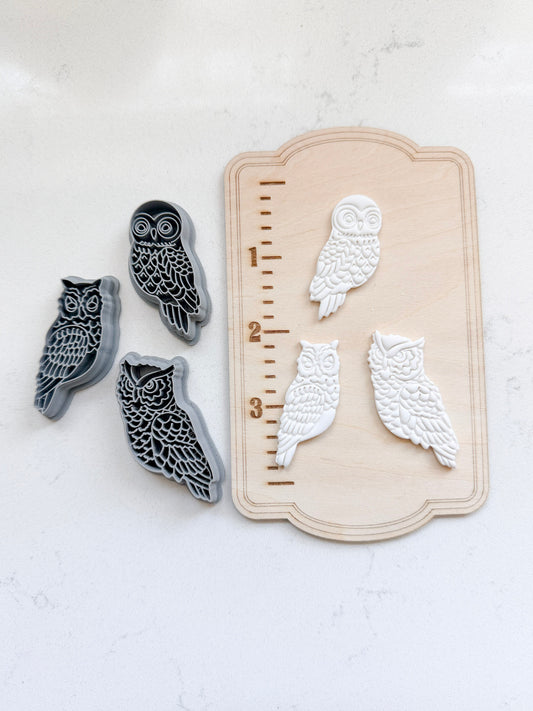 OWLS | FALL AUTUMN | BIRDS | POLYMER CLAY CUTTERS