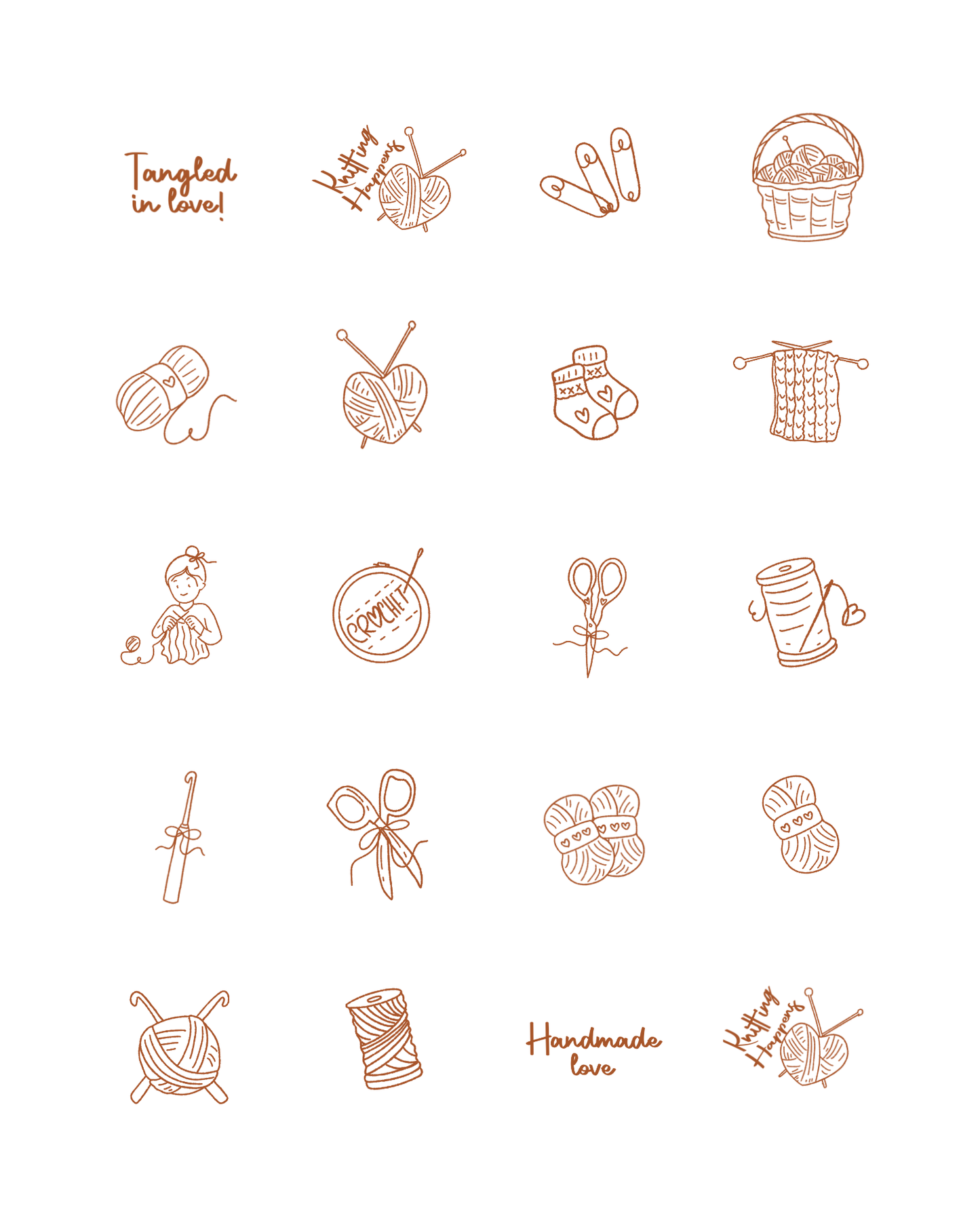 PCC 2267 KNITTING Transfer Paper | THE CHARM BAR