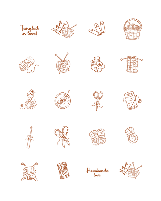 PCC 2267 KNITTING Transfer Paper | THE CHARM BAR