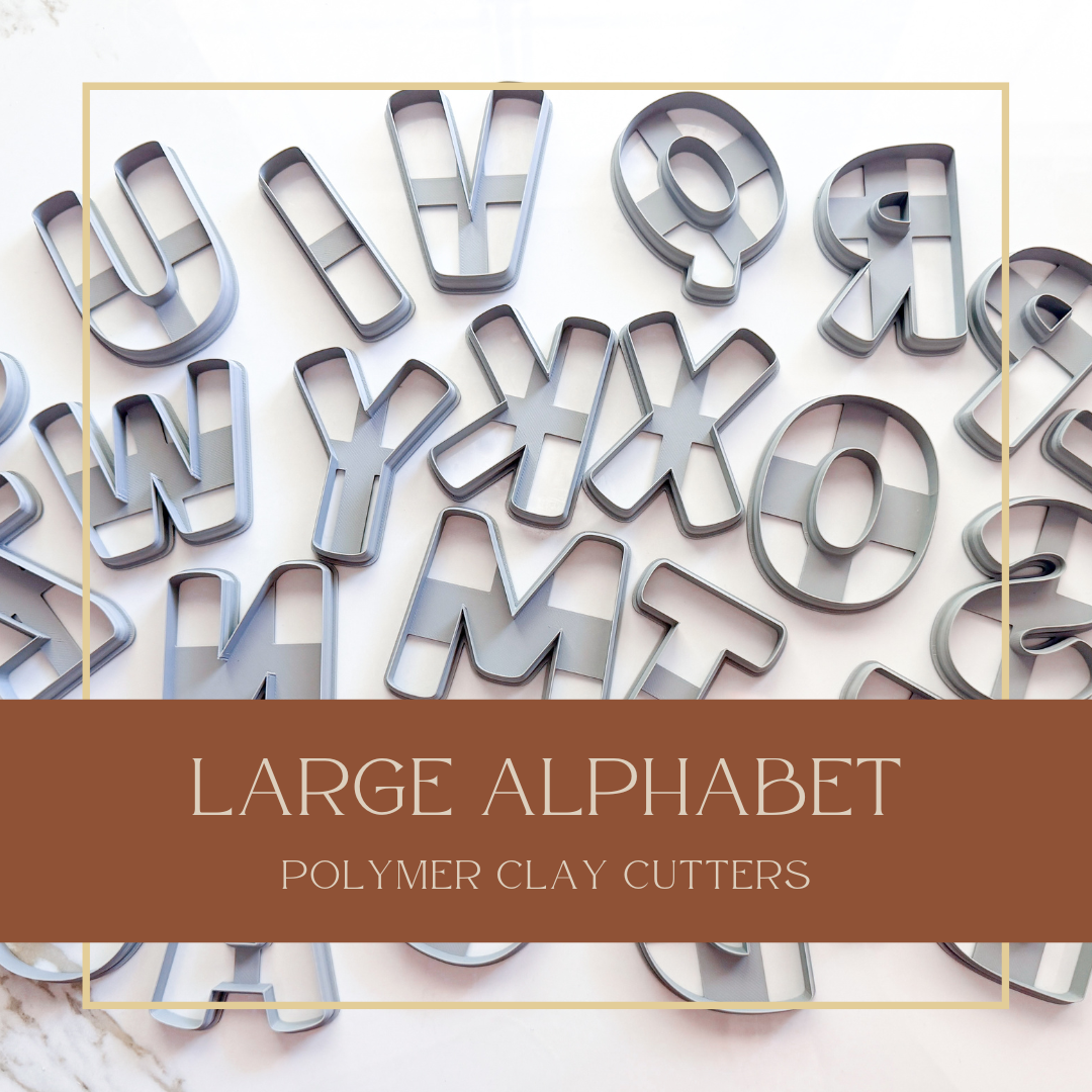 LARGE LETTERS | ALPHABET | POLYMER CLAY CUTTERS