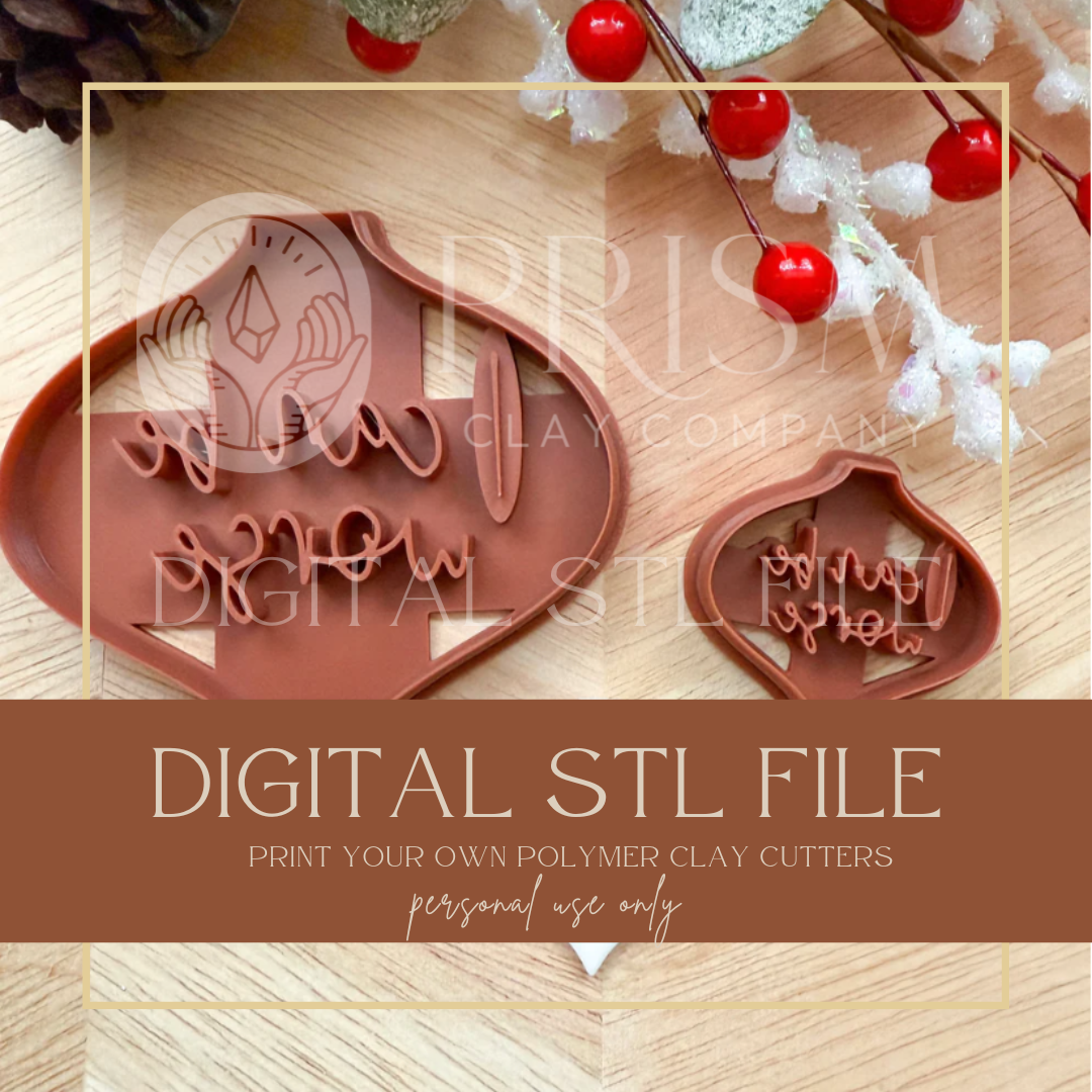 I CAN BE WORSE Ornament & Earring STL File | Digital Instant Download | 3D Printing STL File | Polymer Clay Tool | Polymer Clay Cutter STL File
