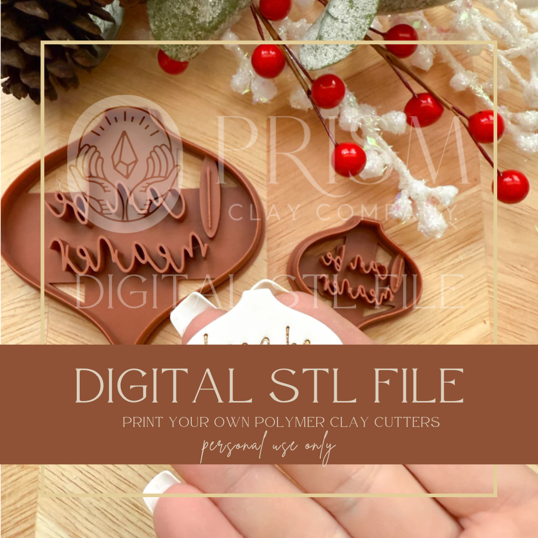 I CAN BE MEANER Ornament & Earring STL File | Digital Instant Download | 3D Printing STL File | Polymer Clay Tool | Polymer Clay Cutter STL File