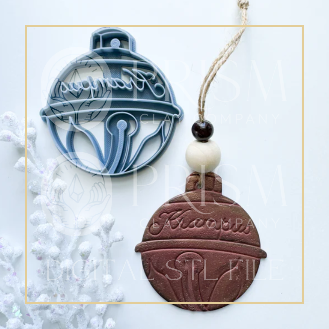 Krampus Bell STL File | Digital Instant Download | 3D Printing STL File | Polymer Clay Tool | Polymer Clay Cutter STL File