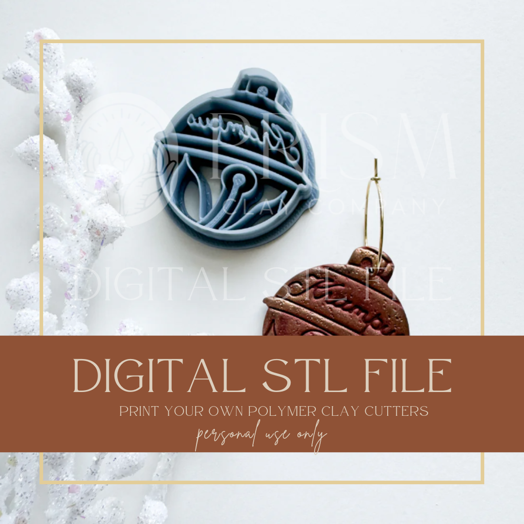 Krampus Bell STL File | Digital Instant Download | 3D Printing STL File | Polymer Clay Tool | Polymer Clay Cutter STL File